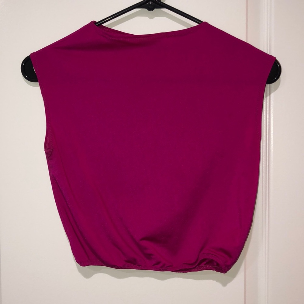 Hot pink crop top